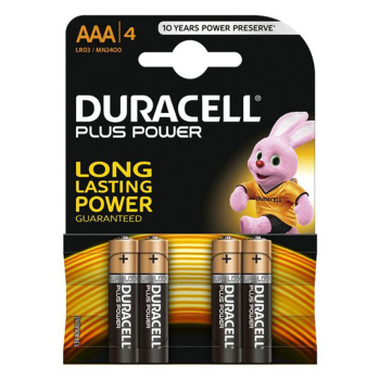 Duracell Battery Plus Power - 1.5V - AAA (4)