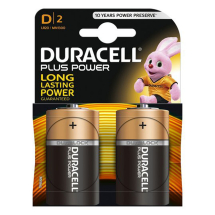 Duracell Battery Plus Power - 1.5V - D (2)