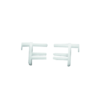 Blind End Clips - White 3 x Pairs