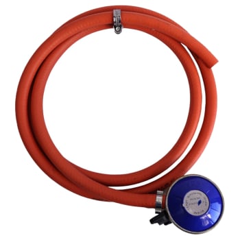 21mm Butane Regulator & 2m hose with Clips Kit