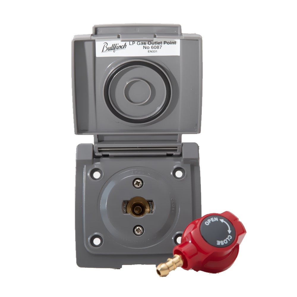 Gas Point Socket Gas & Gas Fittings Bullfinch Gas Point - Grey - Leisure Plus