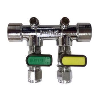 8mm Double Gas Valve(colour coded)