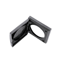 Berker Single Frame with Hinged Lid Anthracite