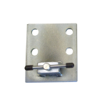 Scott Type Standard Car Plate With Stud - Silver Scott Type Standard Car Plate With Stud - Silver