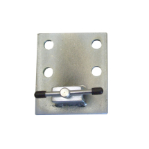 Scott Type Standard Car Plate With Stud - Silver