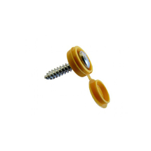 Yellow Number Plate Screw & Caps