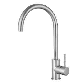 Swan Neck Kitchen Mixer Tap Chrome Single Lever BSP Swan Neck Kitchen Mixer Tap Chrome Single Lever BSP