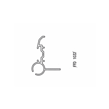 Silver Awning Skirt Rail Lunar 3m Silver Awning Skirt Rail Lunar 3m